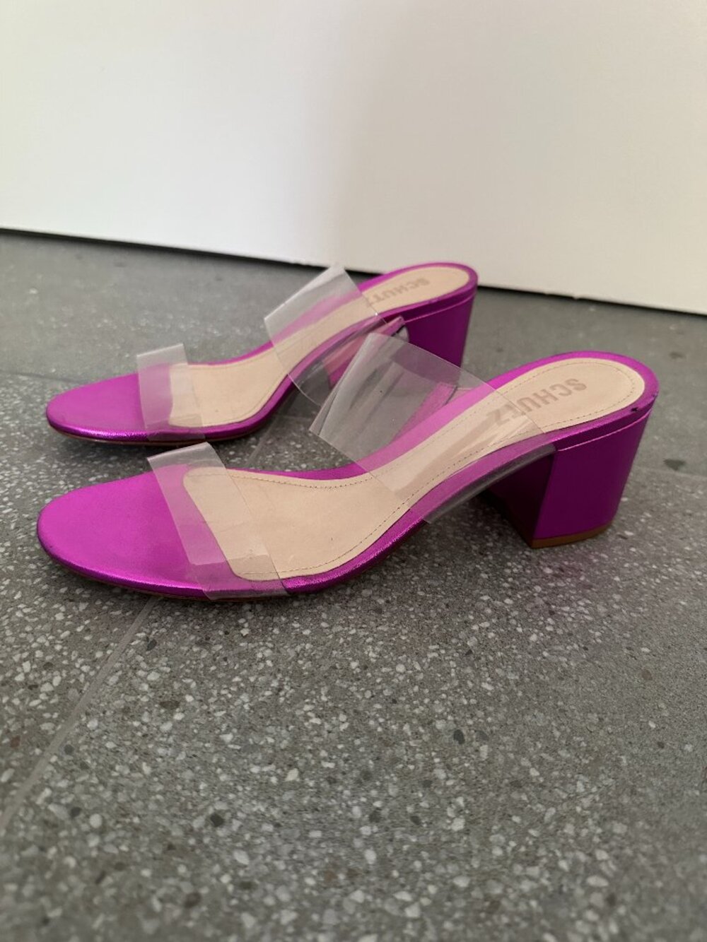 Schutz Victorie Metallic Sandals